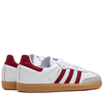 Tênis Samba Branco com Vermelho