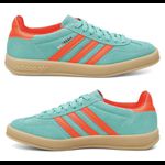 Tenis Gazelle Verde menta com laranja