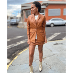 Blazer Couro eco Caramelo