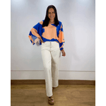 Blusa Nayara Estampada Azul