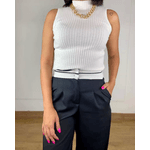 Calça Alfaiataria Crepe Preta
