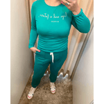 Calça Moletom Jogger Verde