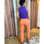 Calça reta Laranja