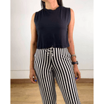 Calça Seul Listrada Branca