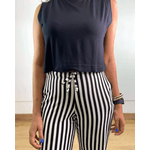 Calça Seul Listrada Branca