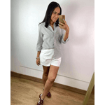 Camisa Listrado Cinza