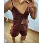 Conjunto Maylene Marrom