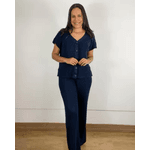Conjunto Trico Thaise Azul Marinho
