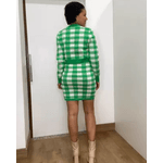 Conjunto Tricô Modal Xadrez