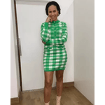 Conjunto Tricô Modal Xadrez