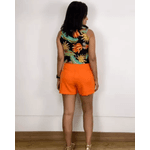 Cropped Maysa Estampado Preto 