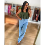 Cropped Naide Verde Militar