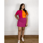 Short Saia Alfaiataria Rosa