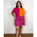 Short Saia Alfaiataria Rosa