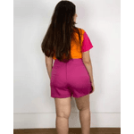 Short Saia Alfaiataria Rosa