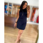 Vestido Canelado Preto 
