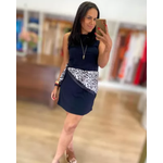 Vestido Canelado Preto 