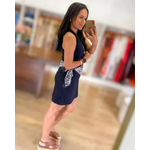 Vestido Canelado Preto 