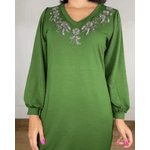 Vestido Chloe Bordado Verde