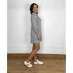 Vestido Chloe Bordado Cinza