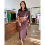 Vestido Elis Marrom