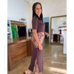 Vestido Elis Marrom