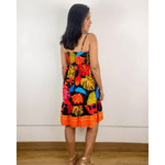 Vestido Elóa Estampado Preto