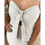 Vestido linho Manuela Cru
