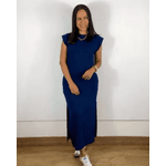 Vestido Midi Muscle Azul Marinho