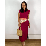 Vestido Midi Muscle Bordô