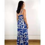 Vestido Nicole Estampado Azul