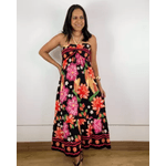 Vestido Stella Estampado Preto