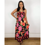 Vestido Stella Estampado Preto
