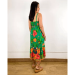 Vestido Taila Estampado Verde