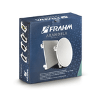 ARANDELA 6 QUADRADA COAXIAL 100W COD 31819 ALUMINIO
