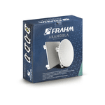 ARANDELA 6 QUADRADA COAXIAL 80W COD 31820 ALUMINIO