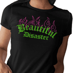 T-shirts Feminina Camiseta Baby Look Beautiful Disaster