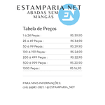 Abadás Personalizados Regata - 37 Unidades