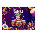 Trio de Capas Cilindros Veste Fácil + Painel Retangular Horizontal Tema Roda de Samba