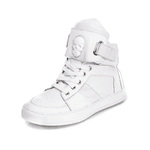 Tenis Sneaker Bawmi Cano Alto Feminino Branco com velcro