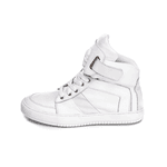 Tenis Sneaker Bawmi Cano Alto Feminino Branco com velcro