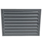 Porta Alçapão/Portinhola De Aço Laminado com Abertura Esquerdo Cinza 60X80 Cm