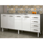 Armário Gabinete Para Cozinha Branco Vitralfer 2.00 metros 
