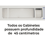 Armário Gabinete Para Cozinha Branco Vitralfer 1.20 metros 