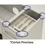 Armário Gabinete Para Cozinha Branco Vitralfer 1.20 metros 