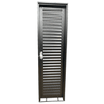 Porta De Aço Laminada Abertura Direita Cinza 210x60 Cm 
