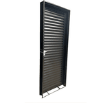 Porta De Aço Laminada Abertura Direita Cinza 210x70 Cm