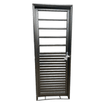 Porta Laminada Mista Sem Vidro 210x80 Cm Abertura Esquerda