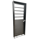 Porta Laminada Mista Sem Vidro 210x80 Cm Abertura Esquerda
