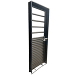 Porta Laminada Mista Sem Vidro 210x80 Cm Abertura Esquerda